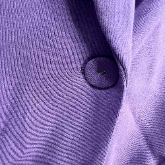 Susan Graver Weekend Regular Marina Knit Blazer Dried Lavender X-Large - Picture 8 of 10